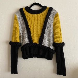For love and lemons knitz billy sweater yellow